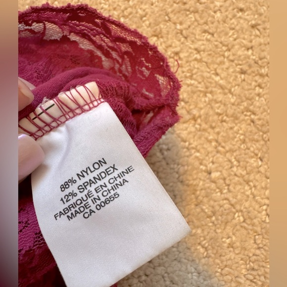 Smart Set Raspberry Lace Camisole - Picture 5 of 5